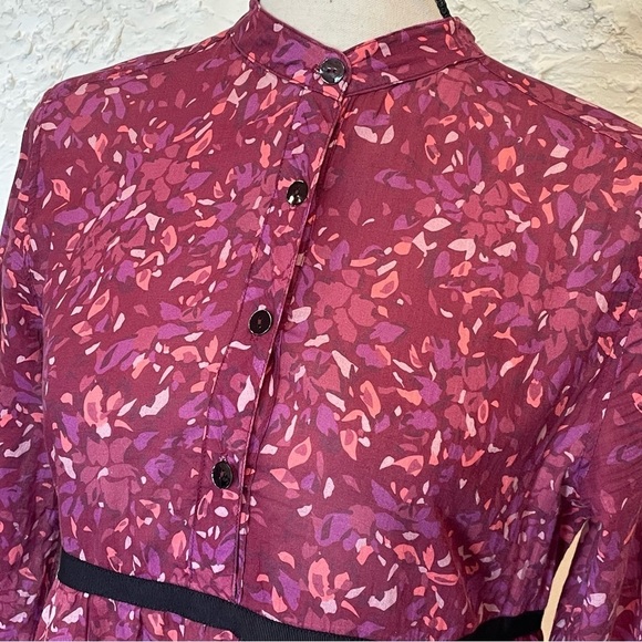 Warm Brand Prairie Midi Dress 3/4 Sleeve Pockets Tired 100% Cotton Size Small - Picture 9 of 9